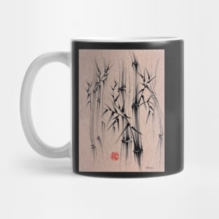 Forest of Dreams - Sumie ink brush bamboo forest painting Mug